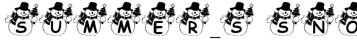 Summer_s Snowman font